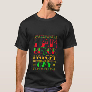 Weibchen Ich bin schwarze Geschichte Gay Cool Schw T-Shirt