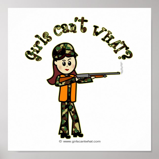 Weibchen jagen poster (Vorne)