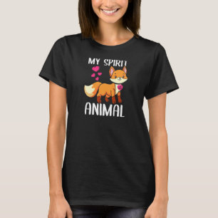 Weibchen mein Geist Tier Fox I Liebe Mama Necklace T-Shirt