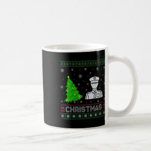 Weibchen Polizei Xmas Tree Lighting Ugly Weihnacht Kaffeetasse