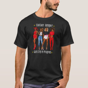 Weibchen Schwarze Girls Urlaub Wochenende Urlaub H T-Shirt