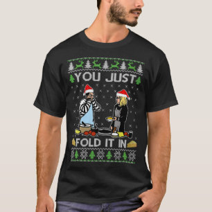 Weibchen schwitzen Sie einfach in Falten in der T-Shirt