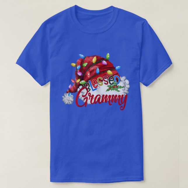 Weibchen Seligen Grammy Weihnachtsmannmütze Xmas L T-Shirt (Design vorne)