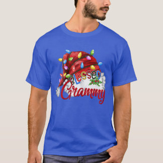 Weibchen Seligen Grammy Weihnachtsmannmütze Xmas L T-Shirt
