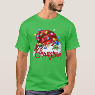 Weibchen Seligen Grangran Weihnachtsmannmütze Xmas T-Shirt