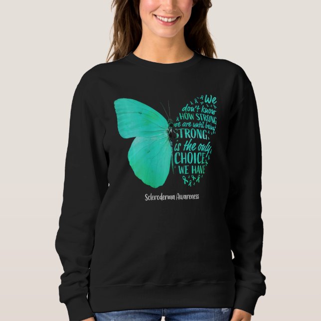 Weibchen Skleroderma Awarma Butterfly Aquamarines  Sweatshirt (Vorderseite)