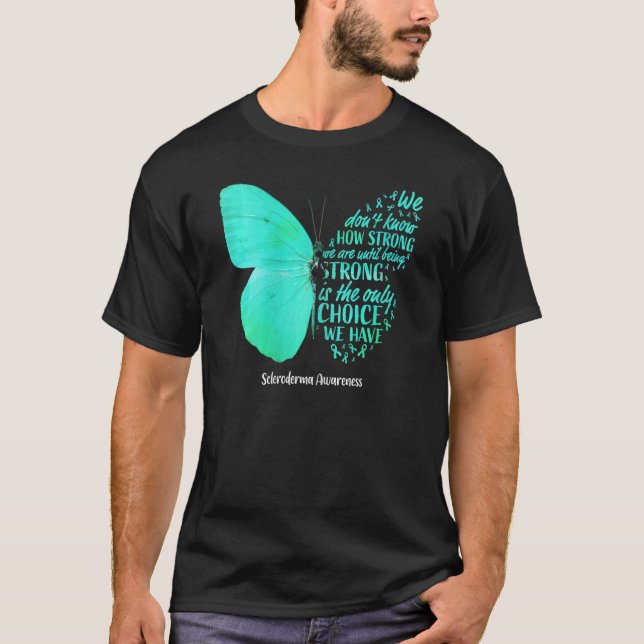 Weibchen Skleroderma Awarma Butterfly Aquamarines  T-Shirt (Vorderseite)