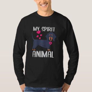 WeibchenMeine Geist Tier Dackel Hund I Liebe Mama  T-Shirt