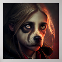 Weiberposter Fanatsy Dog