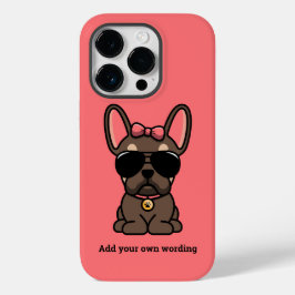 Weiblich Brown Tan French Bulldog Case-Mate iPhone 14 Pro Hülle