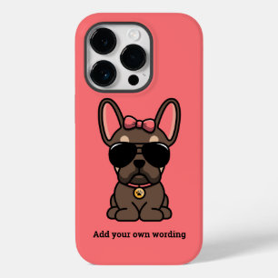 Weiblich Brown Tan French Bulldog Case-Mate iPhone 14 Pro Hülle