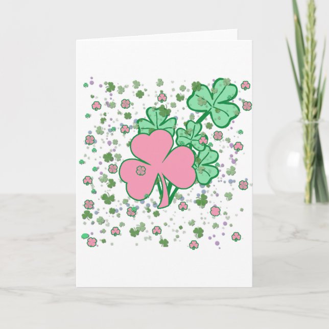 Weiblich für Tag St. Patricks Karte (Vorderseite)