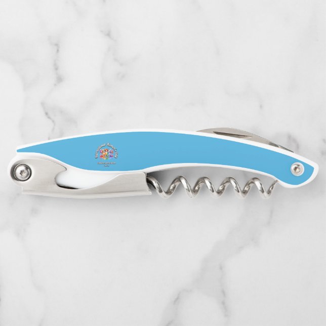 Weiblich und furchtlos. Internationaler Frauentag. Kellnermesser (Vorderseite)