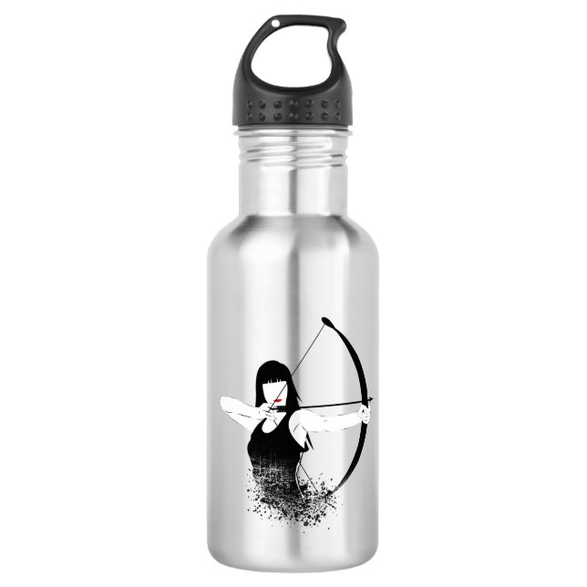 Weibliche Archer Edelstahlflasche (Vorderseite)