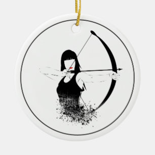 Weibliche Archer Keramik Ornament