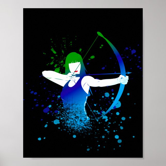 Weibliche Archer Poster (Vorne)