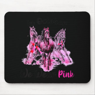 Weibliche Aufmerksamkeit im Oktober tragen wir ros Mousepad