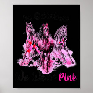 Weibliche Aufmerksamkeit im Oktober tragen wir ros Poster
