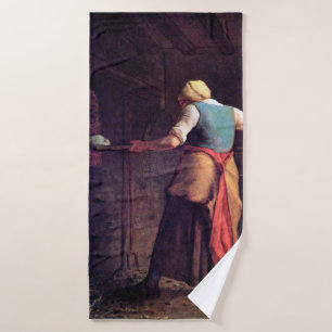 Weibliche Backwaren, Jean-Francois Millet Badehandtuch
