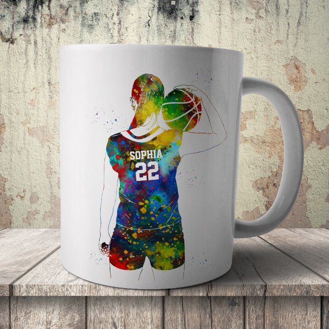 weibliche Basketballspielerin Kaffeetasse (Von Creator hochgeladen)