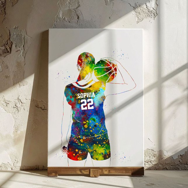 weibliche Basketballspielerin Leinwanddruck (Von Creator hochgeladen)
