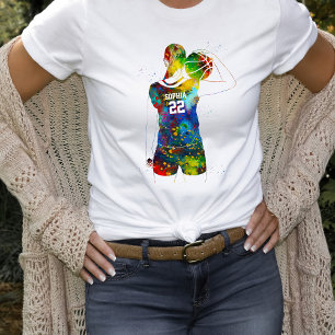 weibliche Basketballspielerin T-Shirt