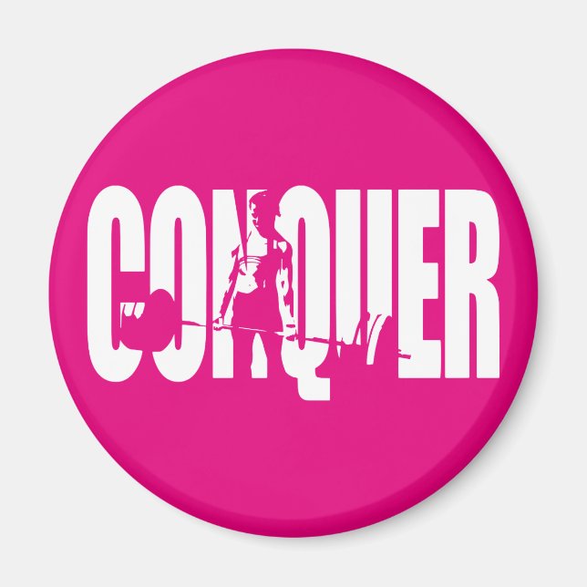 Weibliche Beweggründe - CONQUER Magnet (Vorne)