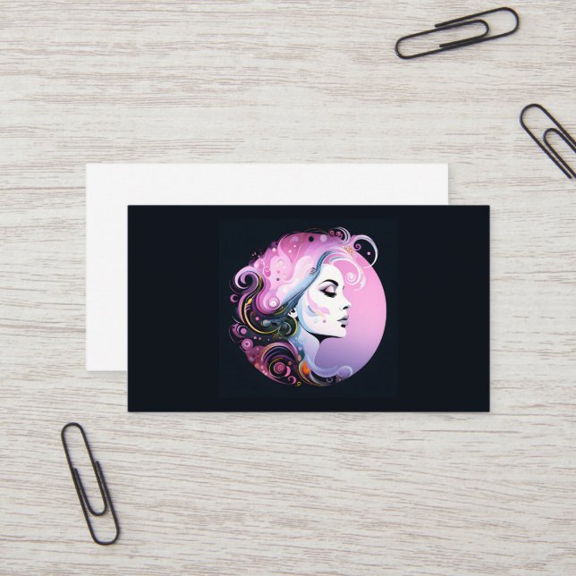 "Weibliche Blüh" Frauenfreundlichkeit Visitenkarte (Vorderseite/Rückseite Beispiel)