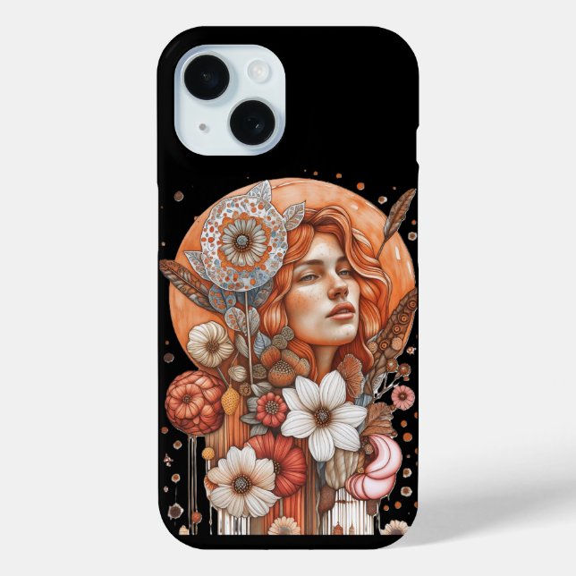 Weibliche Blume Case-Mate iPhone Hülle (Rückseite)