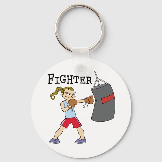 Weibliche Boxer Schlüsselanhänger (Vorderseite)
