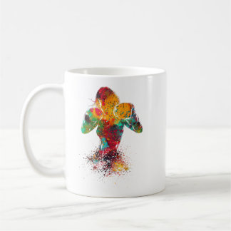weibliche Boxerin Kaffeetasse