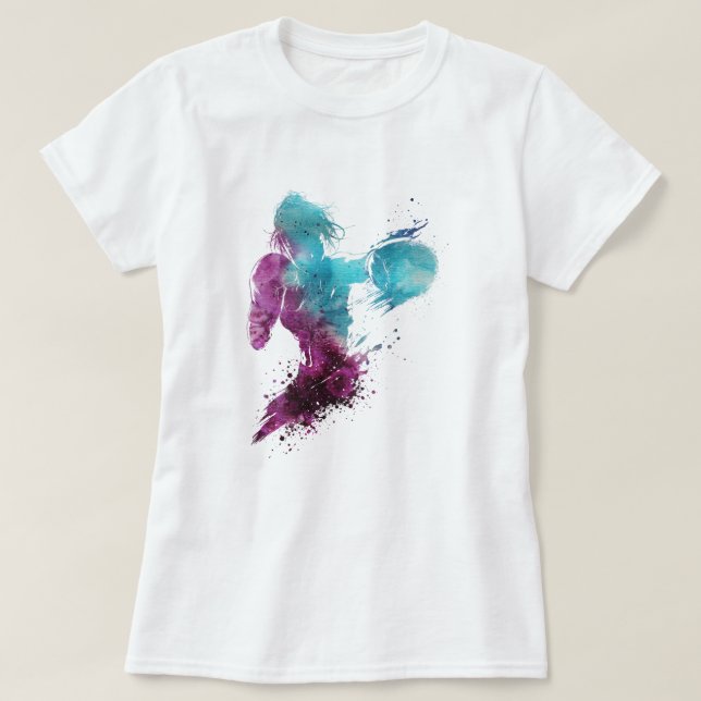 weibliche Boxerin T-Shirt (Design vorne)