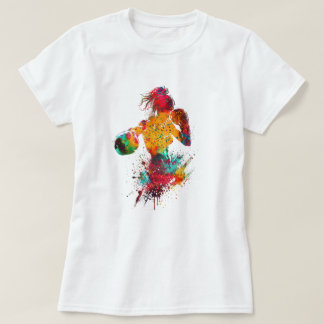 weibliche Boxerin T-Shirt