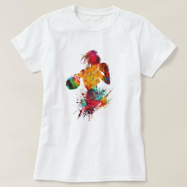 weibliche Boxerin T-Shirt (Design vorne)