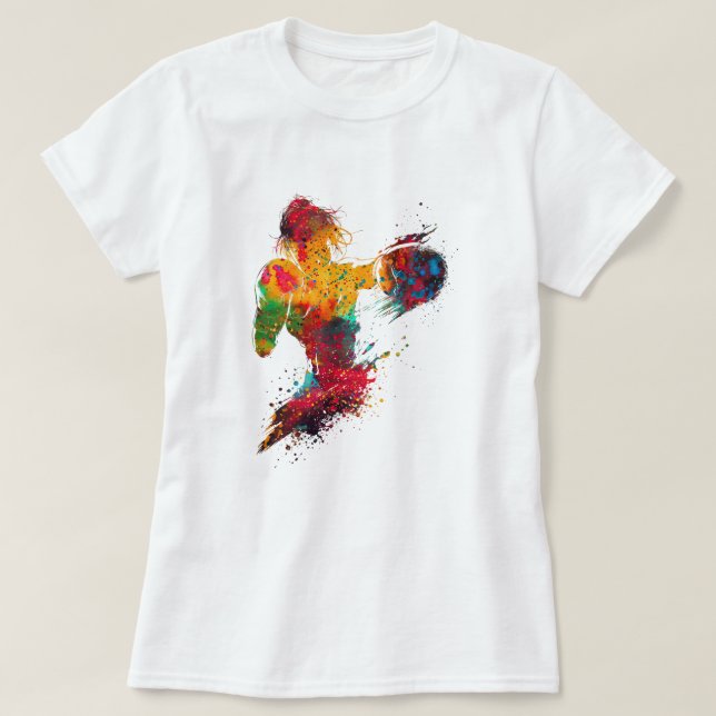 weibliche Boxerin T-Shirt (Design vorne)
