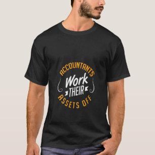 weibliche Buchhalter arbeiten Vermögenswerte aus d T-Shirt