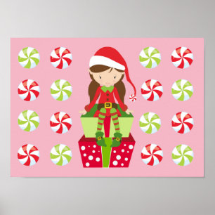 Weibliche Elf mit Kanadiern Poster