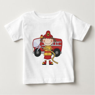 Weibliche Feuerwehrmann-T - Shirts und Geschenke