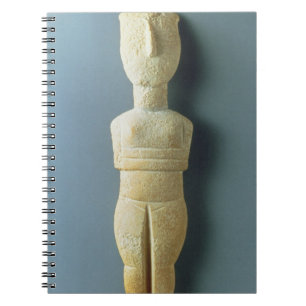 Weibliche Figürchen, frühes Cycladic, c.2800-2300 Notizblock