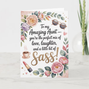 Weibliche Geburtstagskarte mit Blumen und Glitter Karte