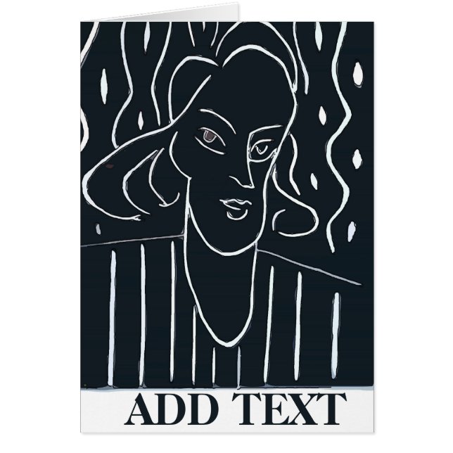 Weibliche Gesichter Schwarz & Weiß (Vorne)