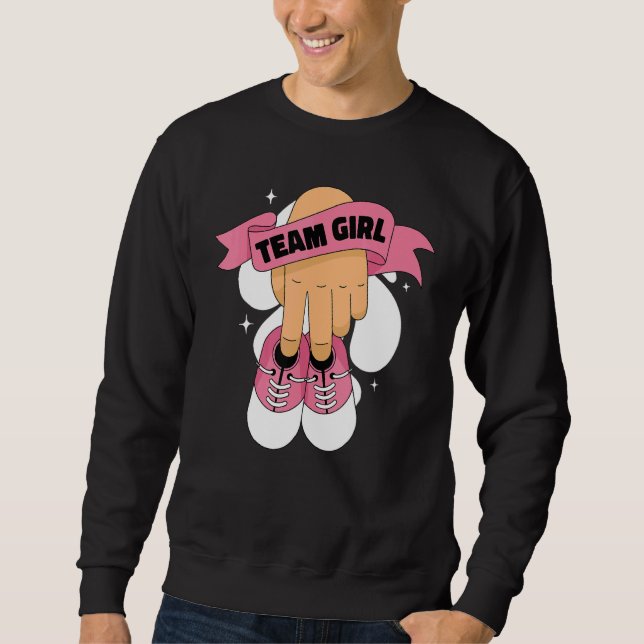 weibliche Girl-Girl-Schuhe Sweatshirt (Vorderseite)