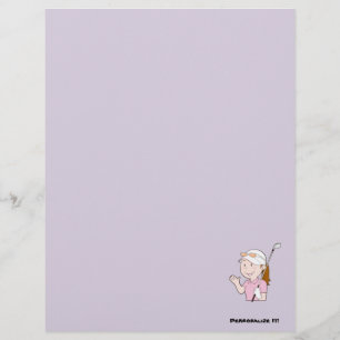 Weibliche Golfer Flyer