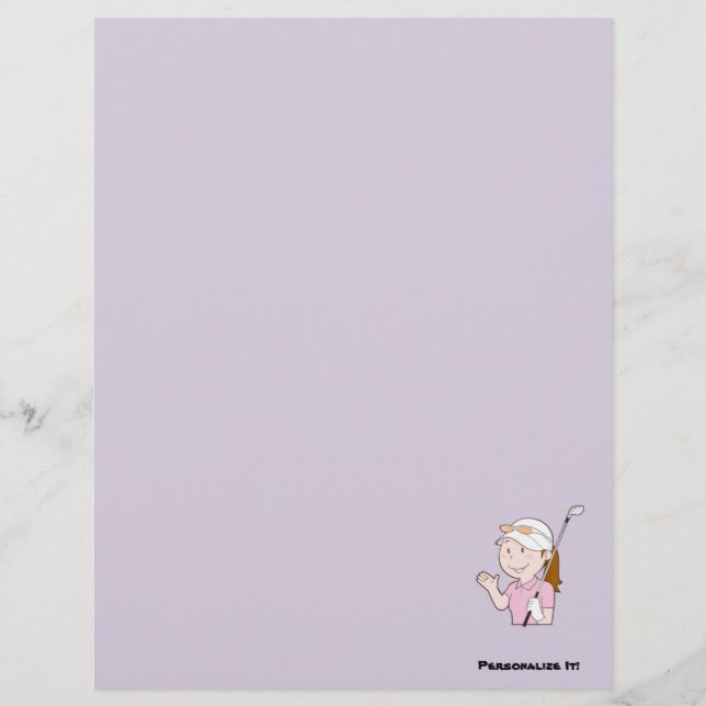 Weibliche Golfer Flyer (Vorne)