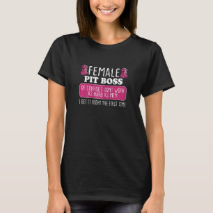 Weibliche Grubenboote bekommen es zum ersten Mal r T-Shirt