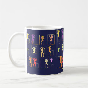 Weibliche Kaleidoscope Midnight Blue Kaffeetasse