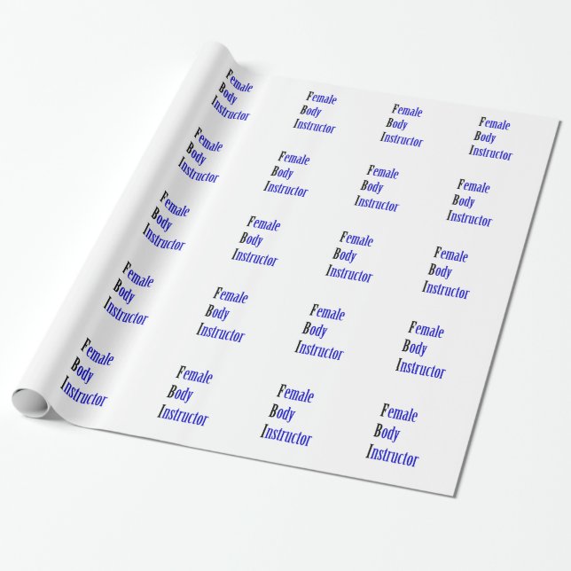 Weibliche Körperpflegerin Geschenkpapier (Ungerollt)