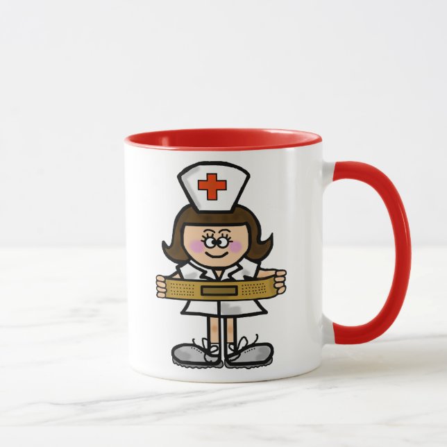 Weibliche Krankenschwester-Tasse fertigen es Tasse (Rechts)