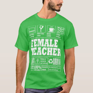 Weibliche Lehrerin T-Shirt