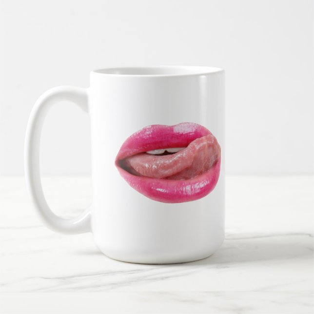 Weibliche Lippen Kaffeetasse (Links)